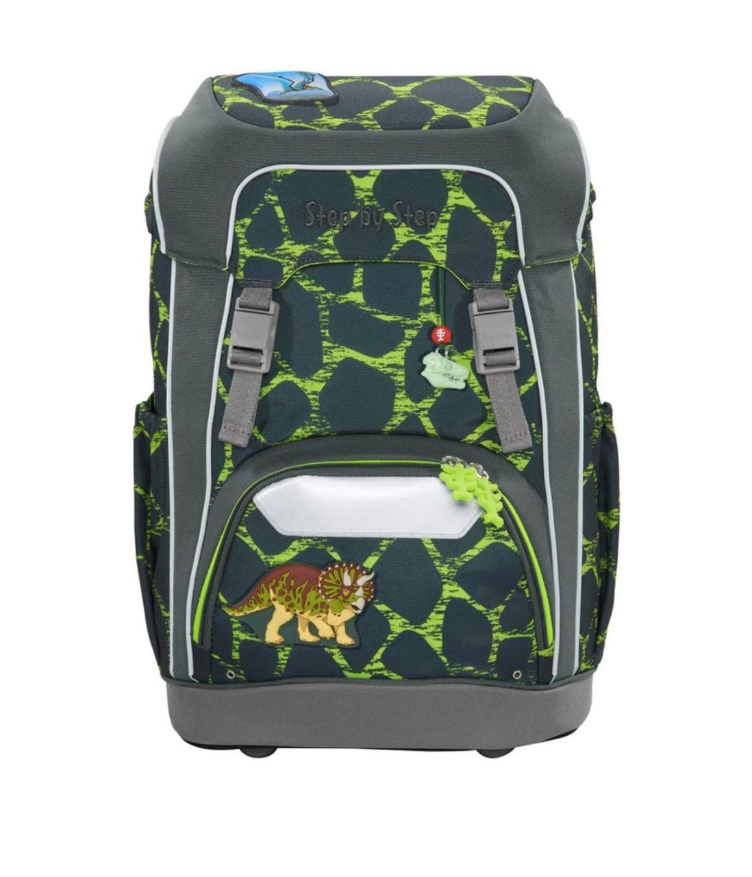 Personalisierte Schultüte Ninja grau grün – 70 cm mit Papprohling – Stoff Schultüte Junge aus Canvas – Name bestickt – Einschulung