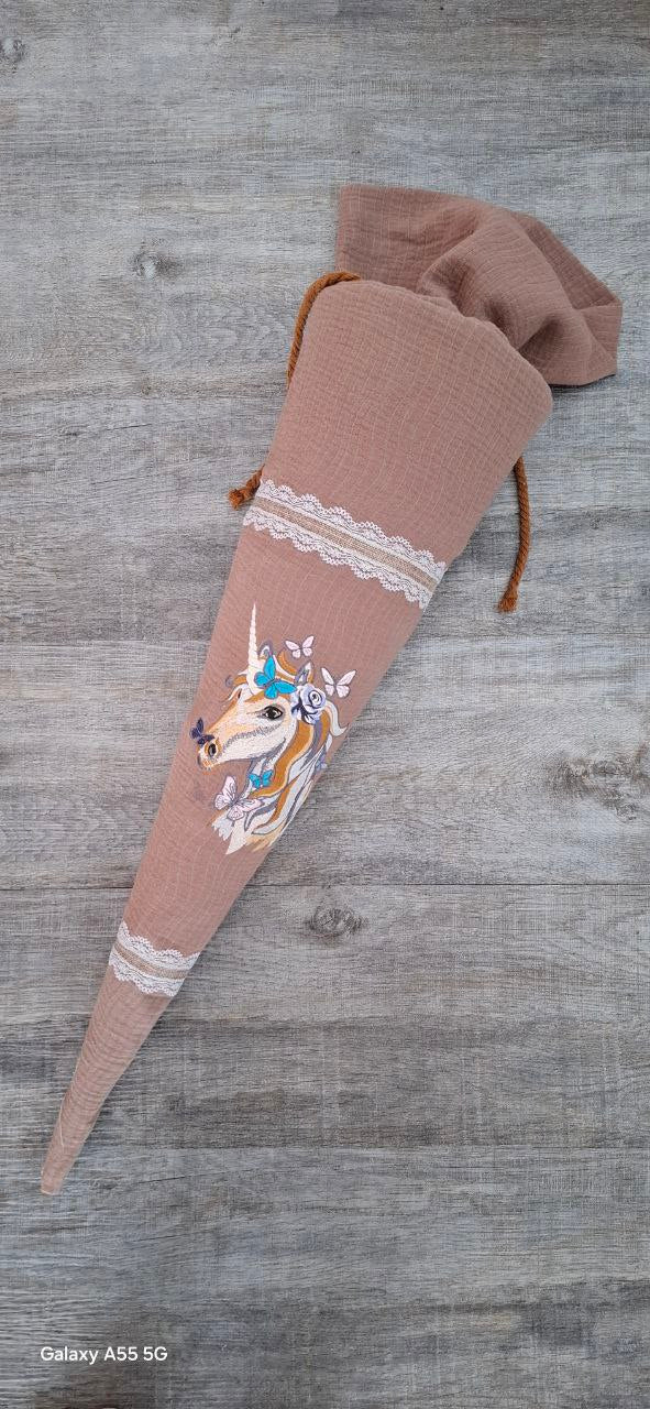 Personalisierte Schultüte Geschwister& Kitatüten im Einhorndesign. (ohne Rohling).