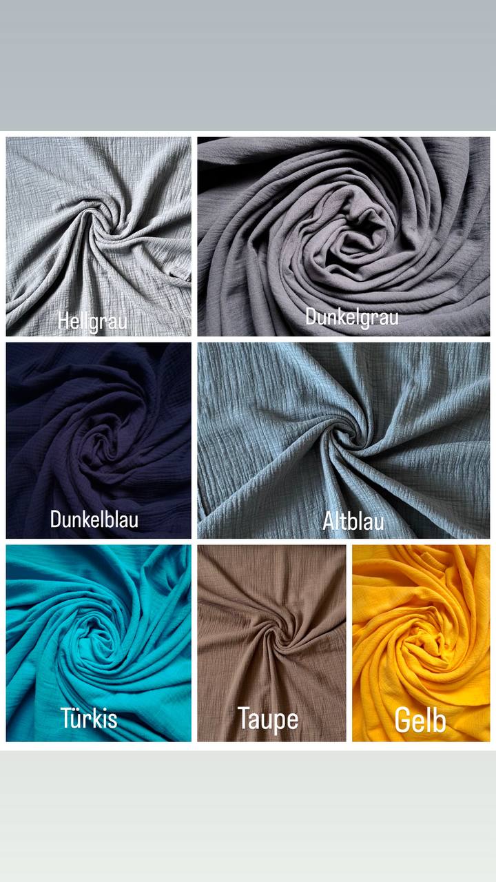 Musselin Kinderkleid mit Rüschen – Handgefertigt in vielen Farben
