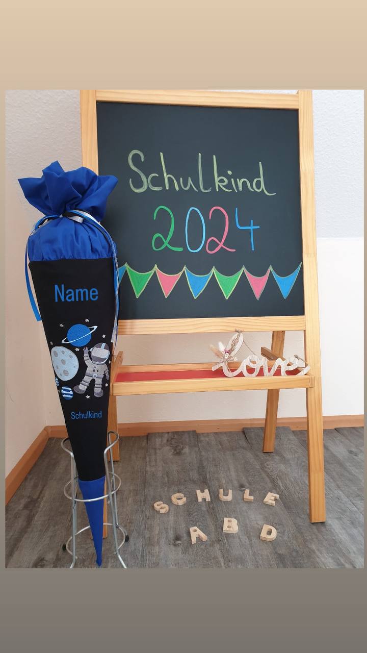 Schultüte Astronaut, Zuckertüte, Geschwister & Kitatüten, Jungs (ohne Rohling)