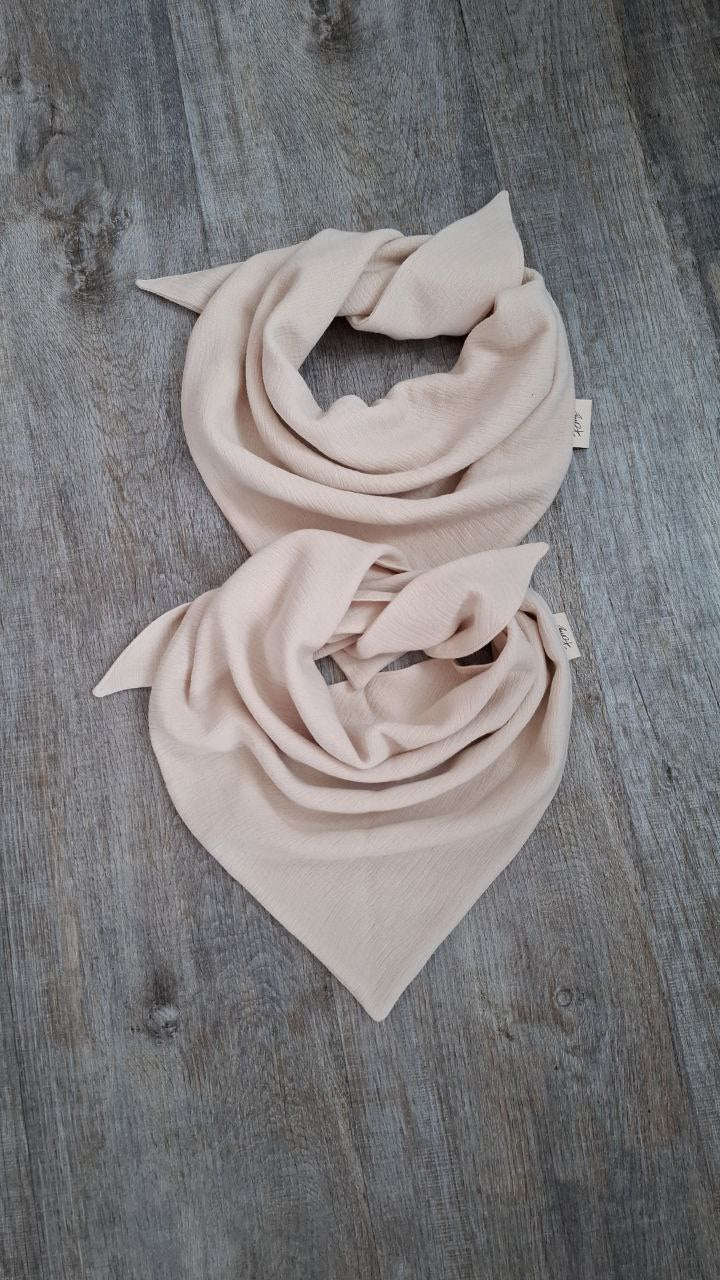 Bio Musselin Kinderhalstuch ,Dreieckstuch, Spucktuch zum knoten aus Musselin mit Namen *personalisierbar*