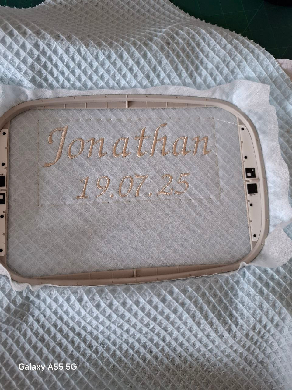 Personalisierte Babydecke mit Namen & Geburtsdatum – Babydecke Jungen – Geschenk zur Geburt / Taufe – Waffelstoff Baumwolle & Teddyfleece